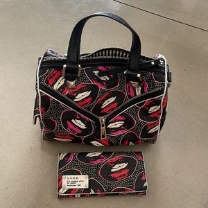 L.A.M.B. Kiss Me matching purse and wallet